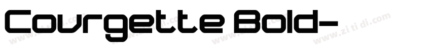 Courgette Bold字体转换